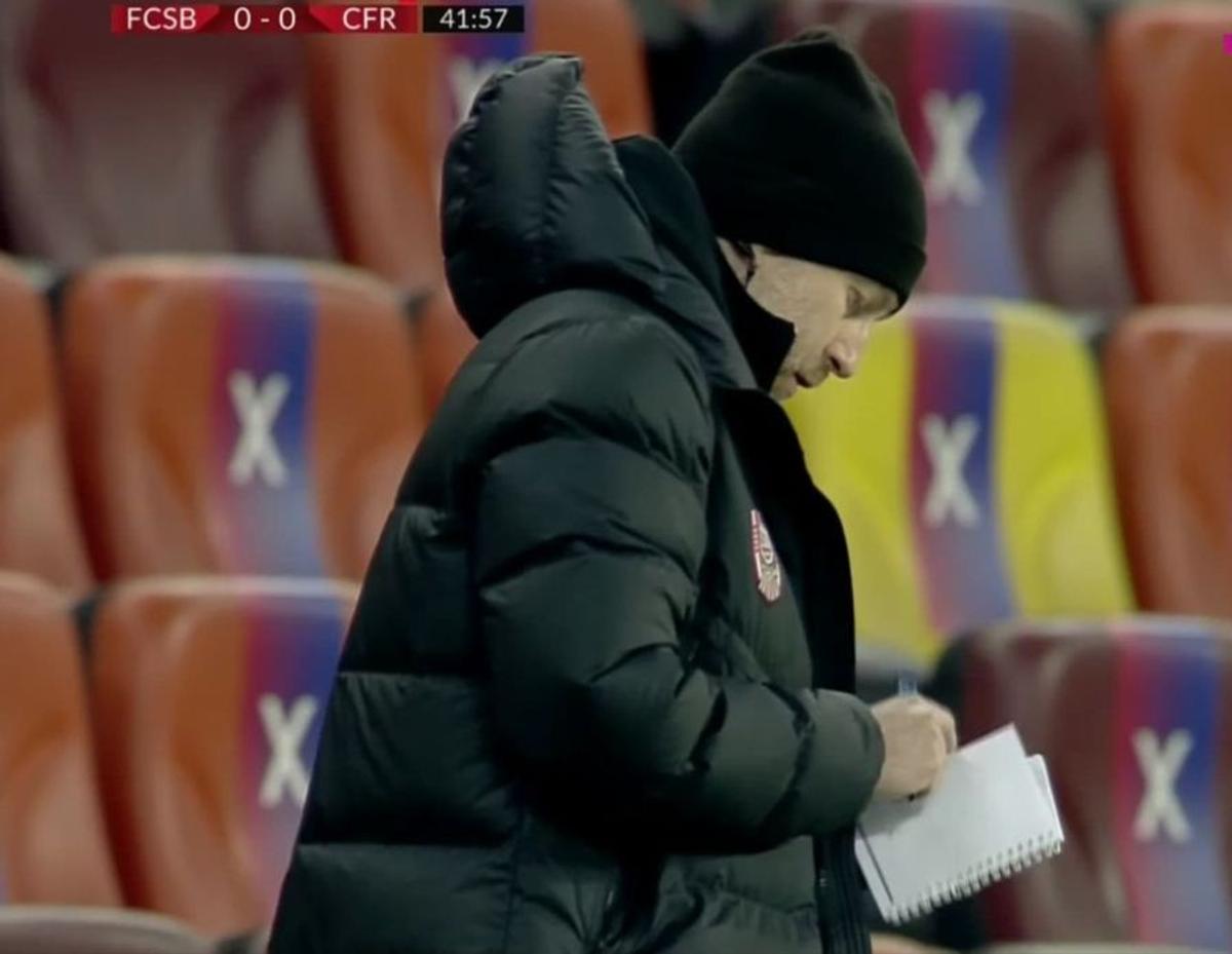 Edi Iordănescu, FCSB - CFR / FOTO: Captură @TV Digi Sport 1