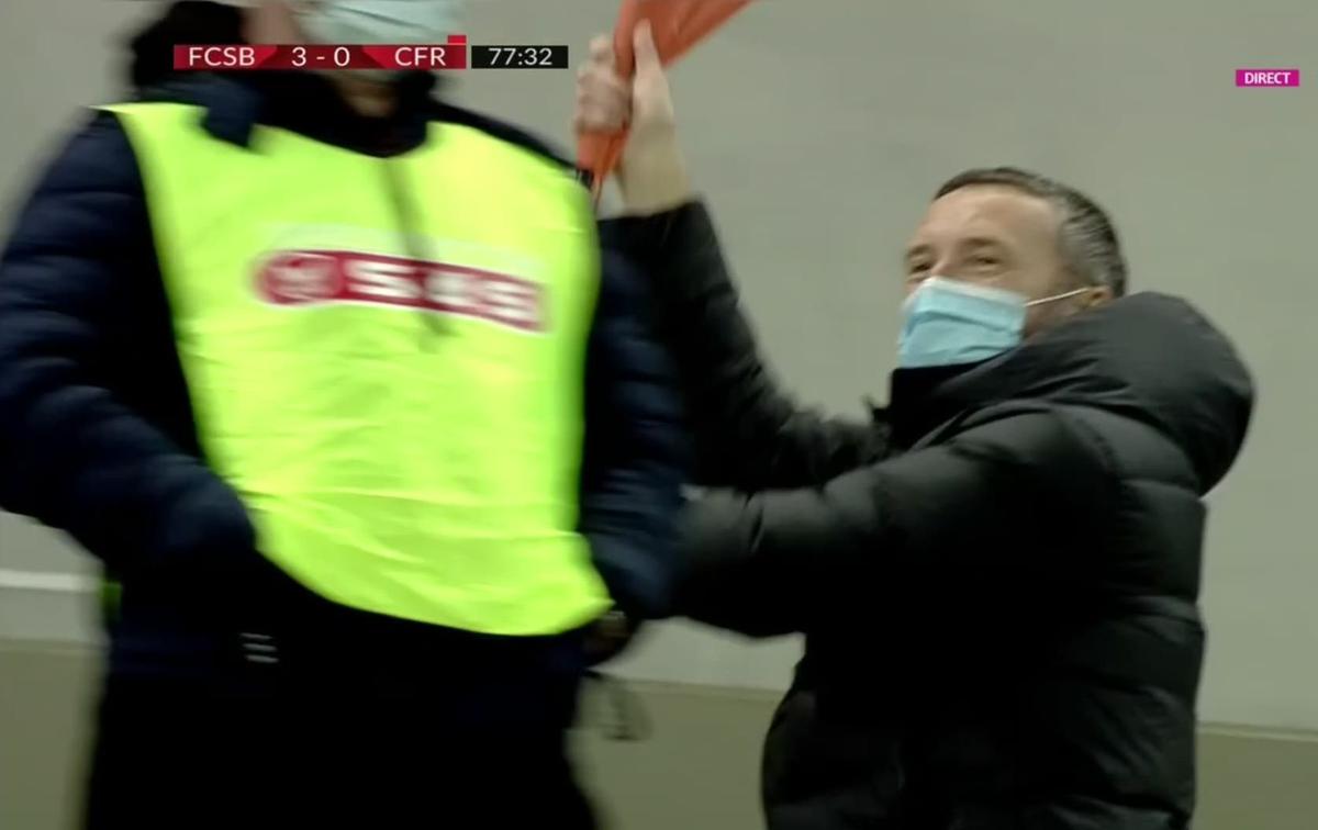 FOTO. MM Stoica s-a dezlănțuit în tribune! Imagini spectaculoase de la FCSB - CFR