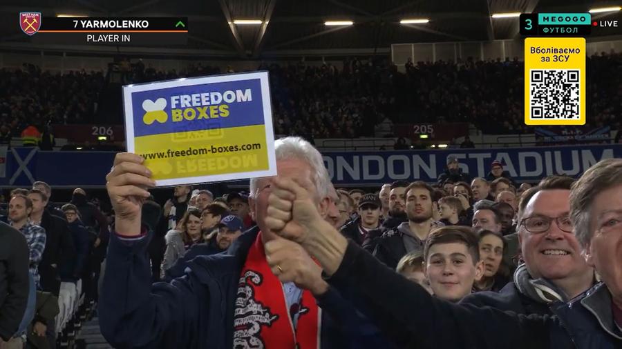 Imaginile originale din momentul introducerii lui Yarmolenko Televiziunea rusă a înlocuit imaginile cu steagurile Ucrainei pe transmisiunea live! Ce a apărut după golul marcat de Yarmolenko în West Ham - Sevilla, din Europa League