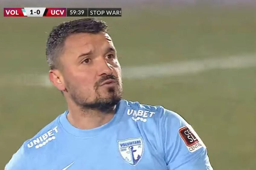 Constantin Budescu și-a pierdut cumpătul în FC Voluntari - CSU Craiova // foto: captură YouTube @ Telekom Sport Romania
