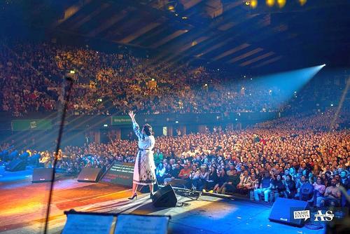 Andra, pe Wembley Arena // sursă foto: Instagram @ enjoyeventsuk