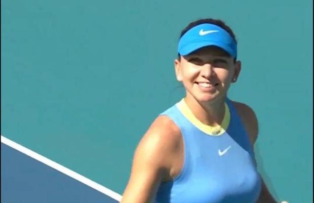 Ca-n vremurile bune! Punctul cu care Simona Halep a închis setul 1 al meciului cu Paula Badosa