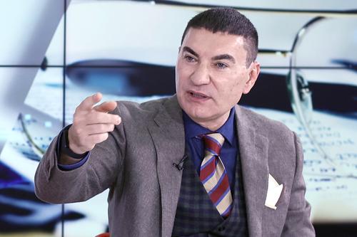 Cristi Borcea, prezent în studioul „Prietenii lui Ovidiu”. FOTO: Cristi Preda (GSP.RO)