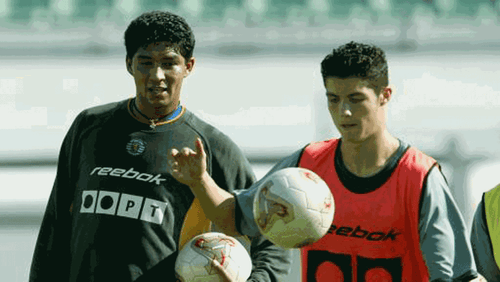 Jardel alături de Ronaldo, despre care spune că l-a învățat să lovească mingea