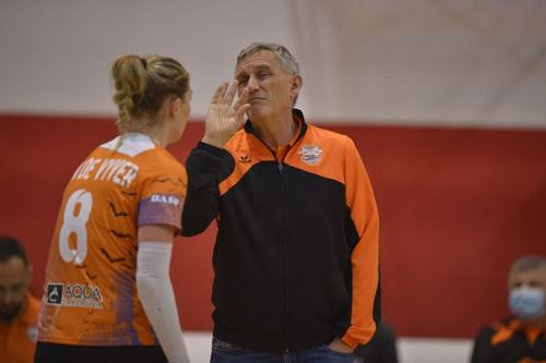 Caprara îi dă indicații belgiencei Van Vyver FOTO Cristi Preda