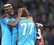 Kvaratskhelia, consolat de Osimhen după ce a ratat penalty-ul // foto: Guliver/gettyimages