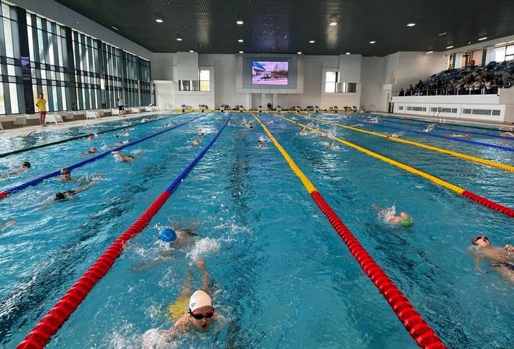 Inaugurarea bazinului olimpic din Pitești /  Sursă foto: Facebook@ Cristian Gentea