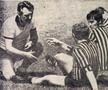 Nicolae Proca discutând cu Leonard Rusu, Nicolae Pescaru și Petru Cadar (de la stânga la dreapta) FOTO Arhivă personală