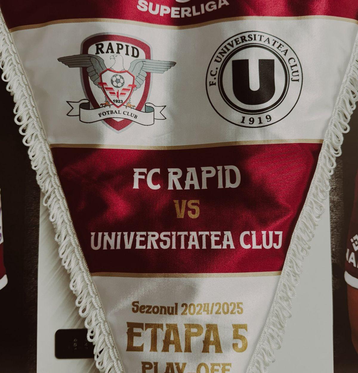 Marcatorul din Rapid - U Cluj a avut de transmis un mesaj: „Am văzut că lumea a început să vorbească”