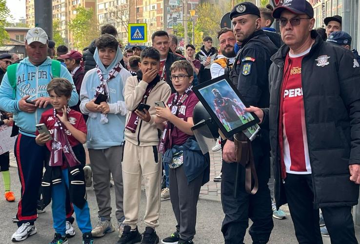 Suporterii Rapidului, înaintea meciului cu U Cluj / FOTO: Carmen Dumitru (GSP)