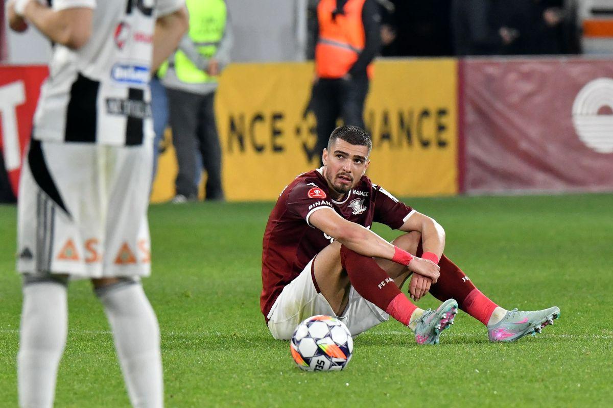 Deznădejde alb-vișinie! Imaginile surprinse pe gazon, după Rapid - U Cluj 0-2