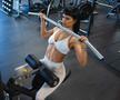 Poliana Matei, în sala de fitness