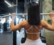 Poliana Matei, în sala de fitness