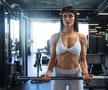Poliana Matei, în sala de fitness