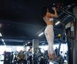 Poliana Matei, în sala de fitness