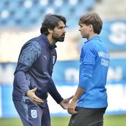 Filipe Coelho și David Matei, înainte de Craiova - Rapid // foto: Cristi Preda (GSP.ro)