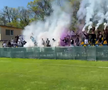 Fanii lui FC Argeș, alături de jucători înaintea meciului din Cupă / foto Facebook Peluza Nord Pitești