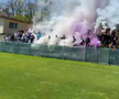 Fanii lui FC Argeș, alături de jucători înaintea meciului din Cupă / foto Facebook Peluza Nord Pitești