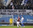 Mesaje afișate unul după altul de olteni, în meciul cu Rapid