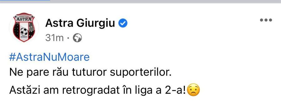 Astra a picat și la limba română » Mesajul care a declanșat un val de ironii pe internet