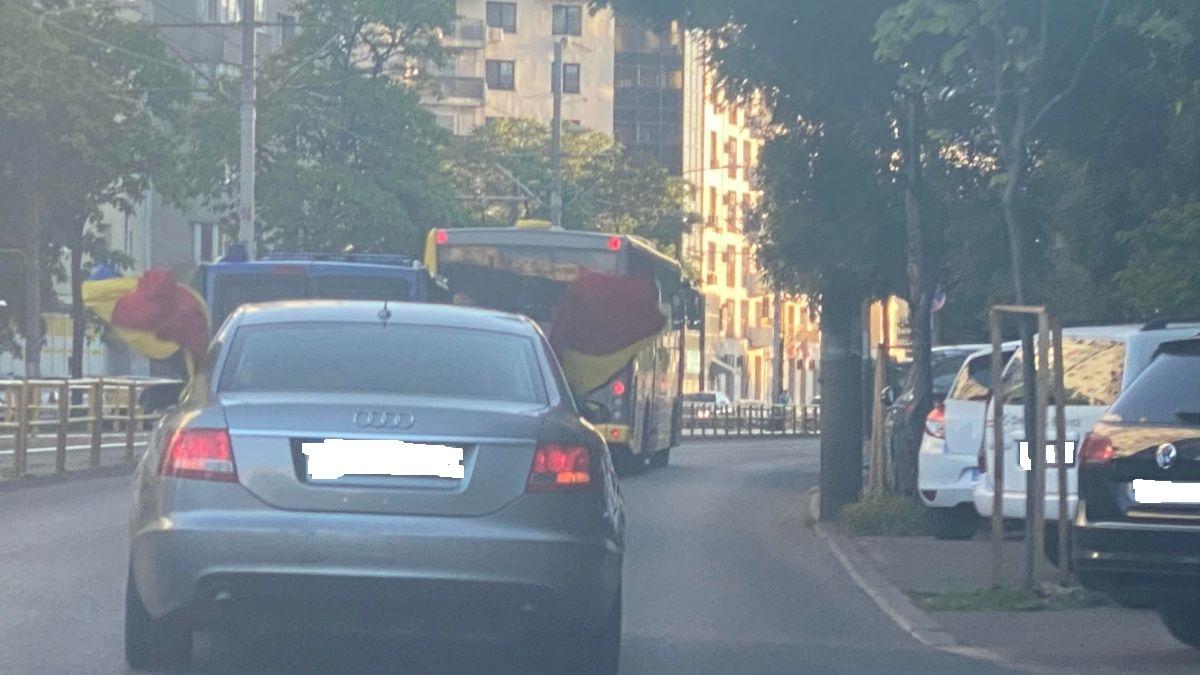 Sepsi - FC Voluntari. Imagini din oraș cu fanii ilfovenilor