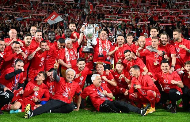 Cupa și convocarea! Ștefănescu i-a adus trofeul lui Sepsi, primul din istoria clubului, cu două goluri încântătoare sub privirile lui Edi