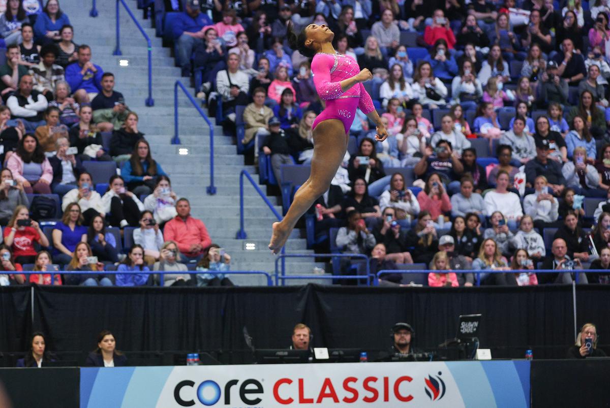 Simone Biles-primul concurs 2024