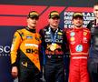 Podiumul cu Verstappen, Norris și Leclerc - Marele Premiu al Emilia Romagna Foto: Guliver/GettyImages