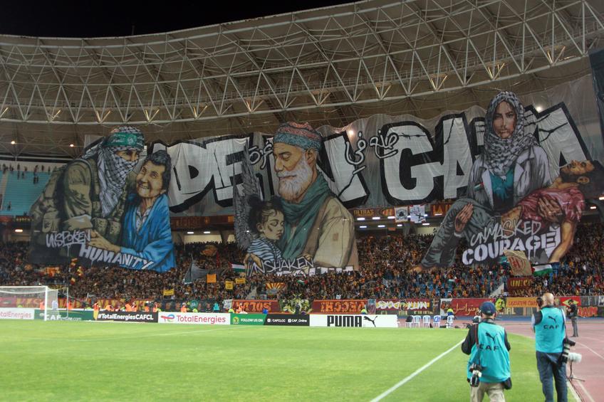 Scenografii pro Palestina la finala Ligii Campionilor Africii / FOTO: Imago