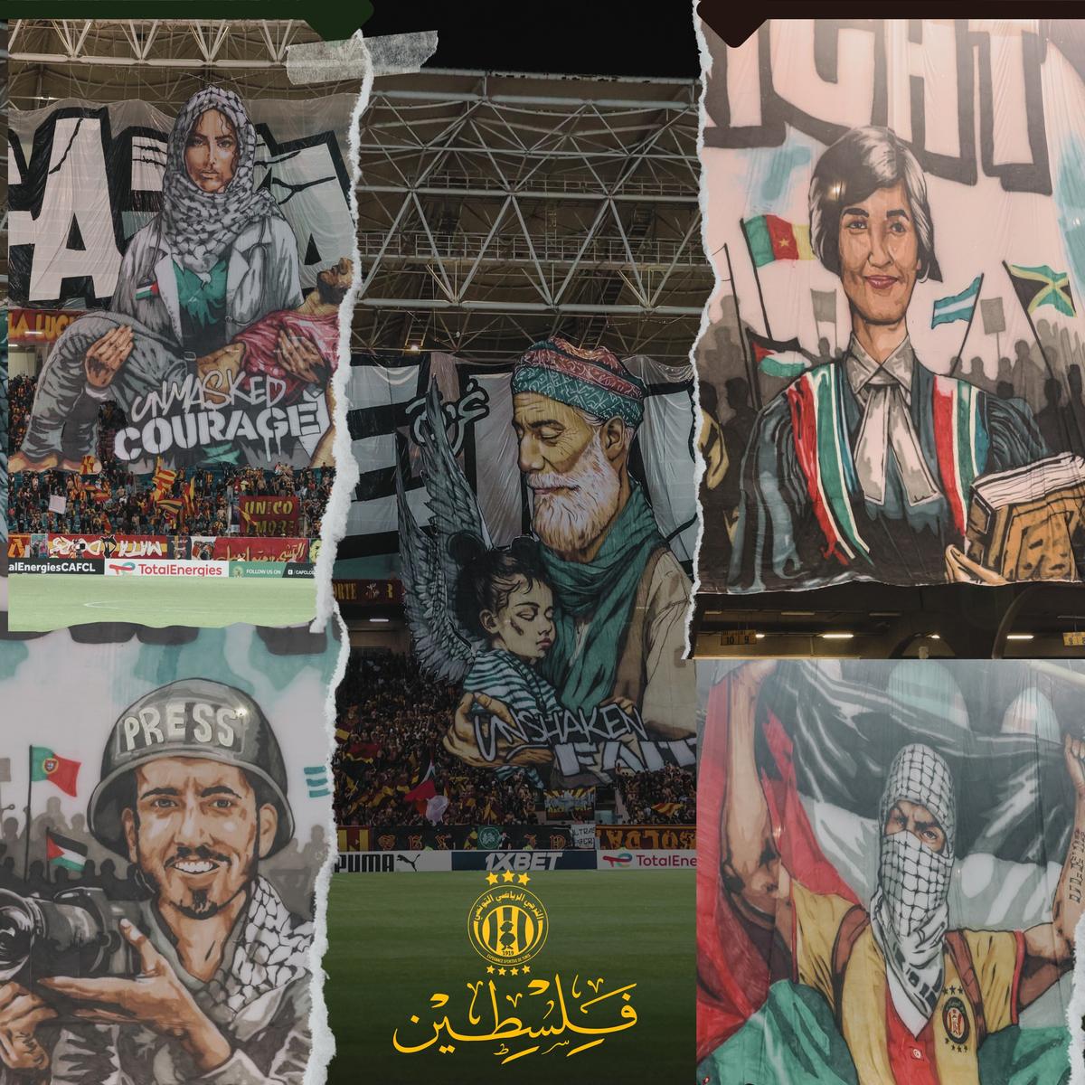 Scenografii imense pro Palestina la cel mai important eveniment sportiv din week-end
