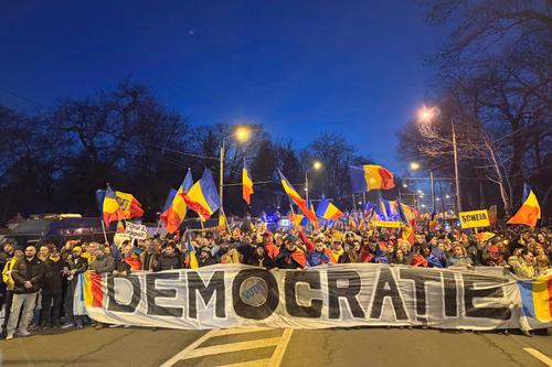 Susținători George Simion / foto: Facebook George Simion