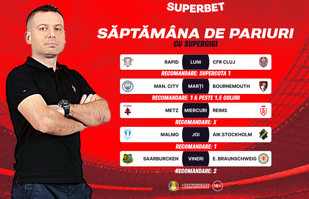 [VIDEO] SuperGigi e gazda Săptămânii de pariuri