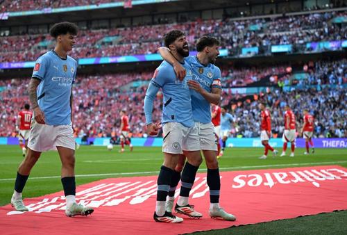 Manchester City a învins-o cu 2-0 pe Nottingham Forest și s-a calificat în finala FA Cup // FOTO: Getty Images