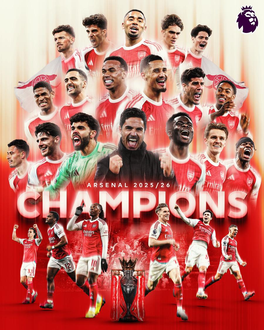 Arsenal este noua campioană a Angliei! Mesajele transmise imediat de „tunari” și de Premier League
