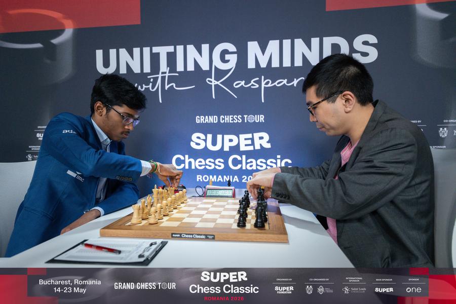 Zi de remize la Super Chess Classic România 2026:  clasamentul rămâne neschimbat după runda V