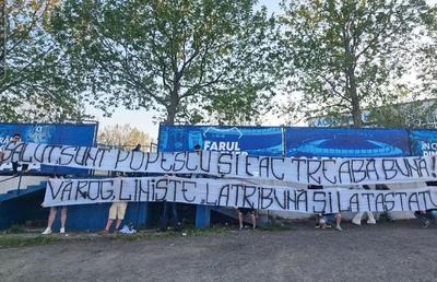 Furie dezlănțuită la Ovidiu » Ultrașii n-au acceptat eșecul Farului: Gică Popescu, principalul vizat!