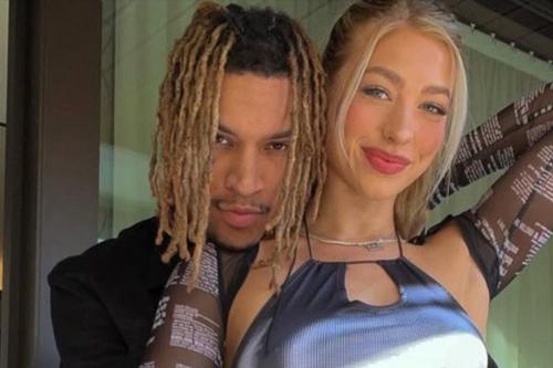 Brandon Clarke, alături de Amber Lorraine, logodnica sa/Foto: X