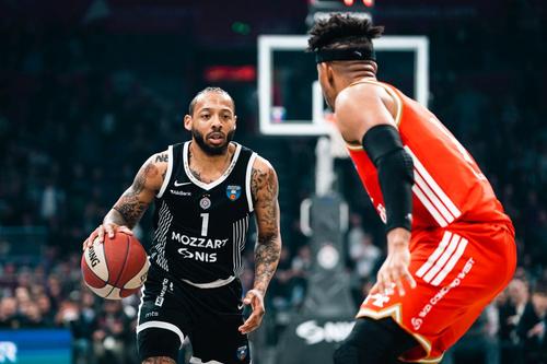 Carlik Jones, unul din liderii lui Partizan Belgrad/Foto: Dragana Stjepanovic (aba-liga.com)