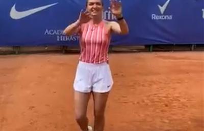 VIDEO Simona Halep s-a antrenat azi și a transmis live: ce problemă a întâmpinat locul 2 WTA