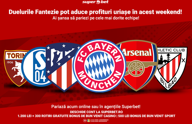 Duelurile Fantezie vin cu SuperDerby-uri pentru biletul tău! Pe cine pariezi?