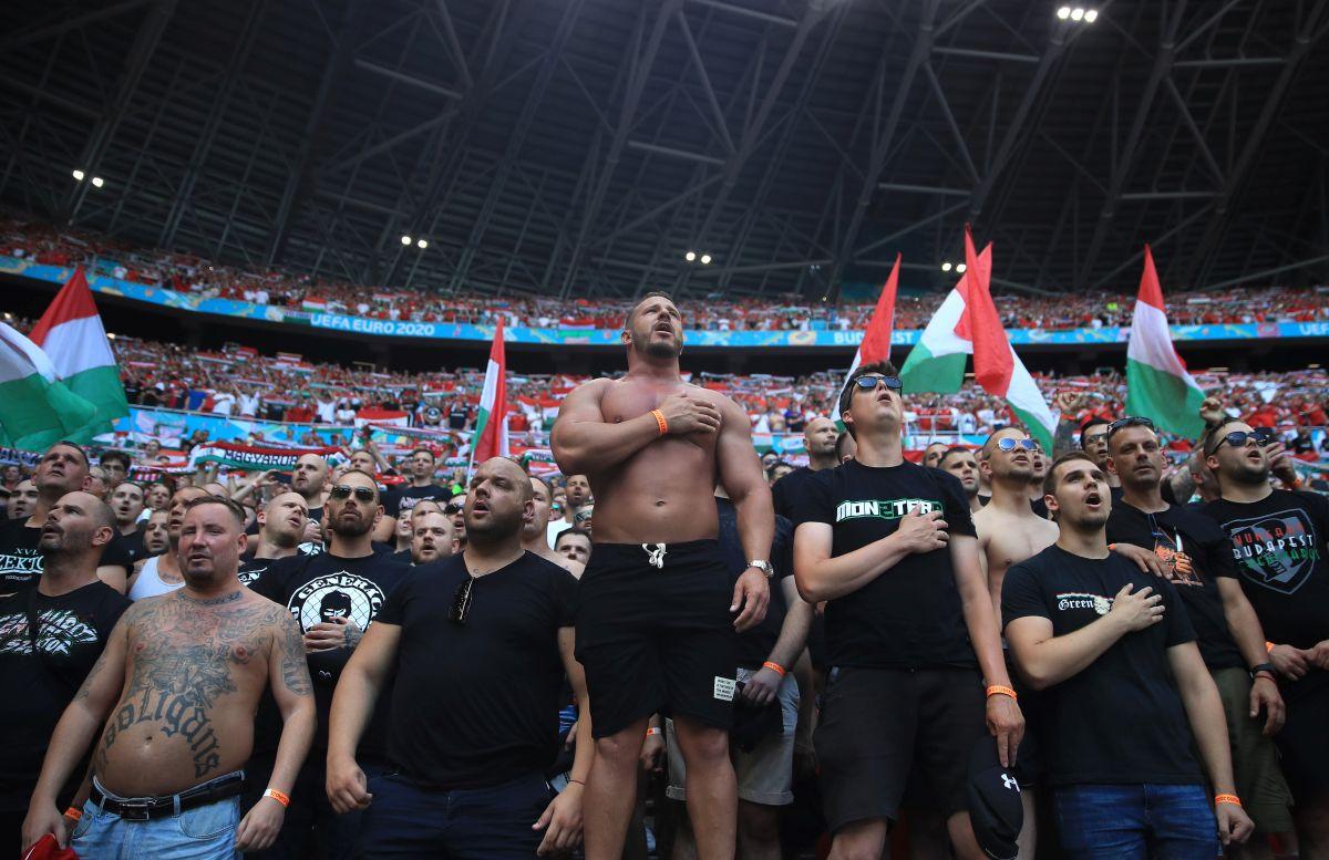 Suporteri Puskas Arena // Ungaria - Franța, grupe EURO 2020
