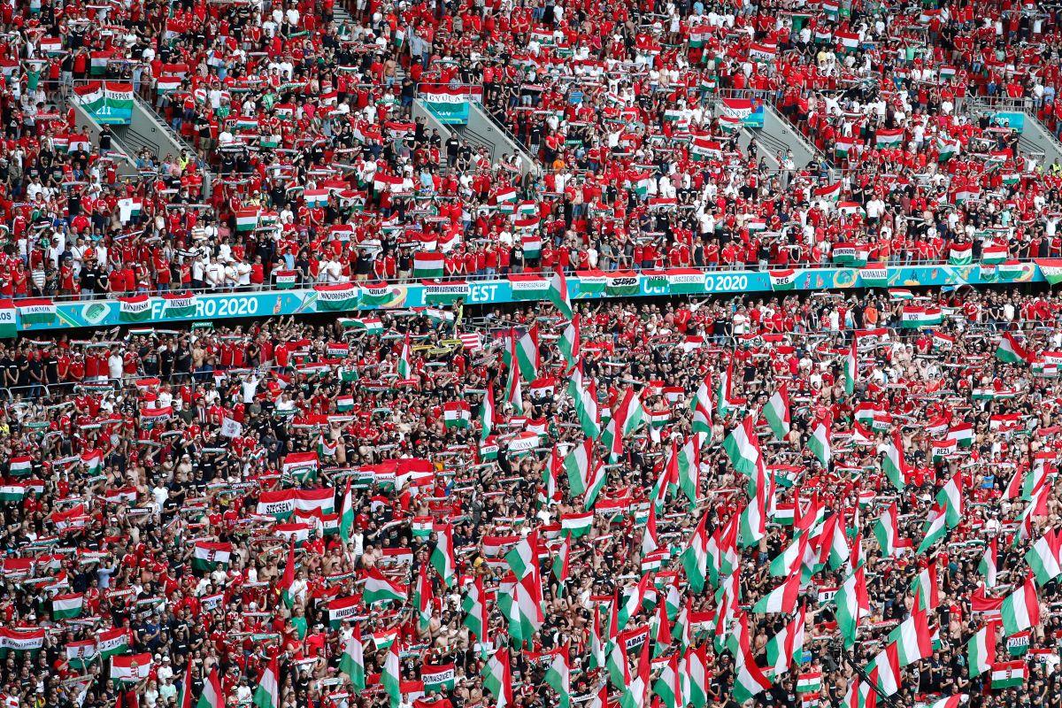 Suporteri Puskas Arena // Ungaria - Franța, grupe EURO 2020