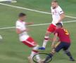 Gerard Moreno, călcat pe gleznă de mijlocașul Jakub Moder