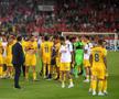 Imagine surprinsă după fluierul final din Elveția - România / foto: Raed Krishan (GSP)