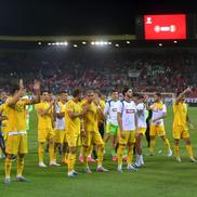 Imagine surprinsă după fluierul final din Elveția - România / foto: Raed Krishan (GSP)