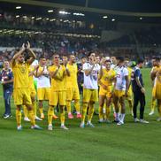 Imagine surprinsă după fluierul final din Elveția - România / foto: Raed Krishan (GSP)