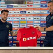Alexandru Băluță, prezentat oficial la FCSB. La conferința de presă a vorbit și Mihai Stoica (foto: Vlad Nedelea/GSP)