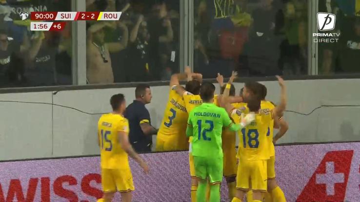 Primul gol al lui Mihăilă cu Elveția