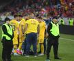 Imagine surprinsă după fluierul final din Elveția - România / foto: Raed Krishan (GSP)