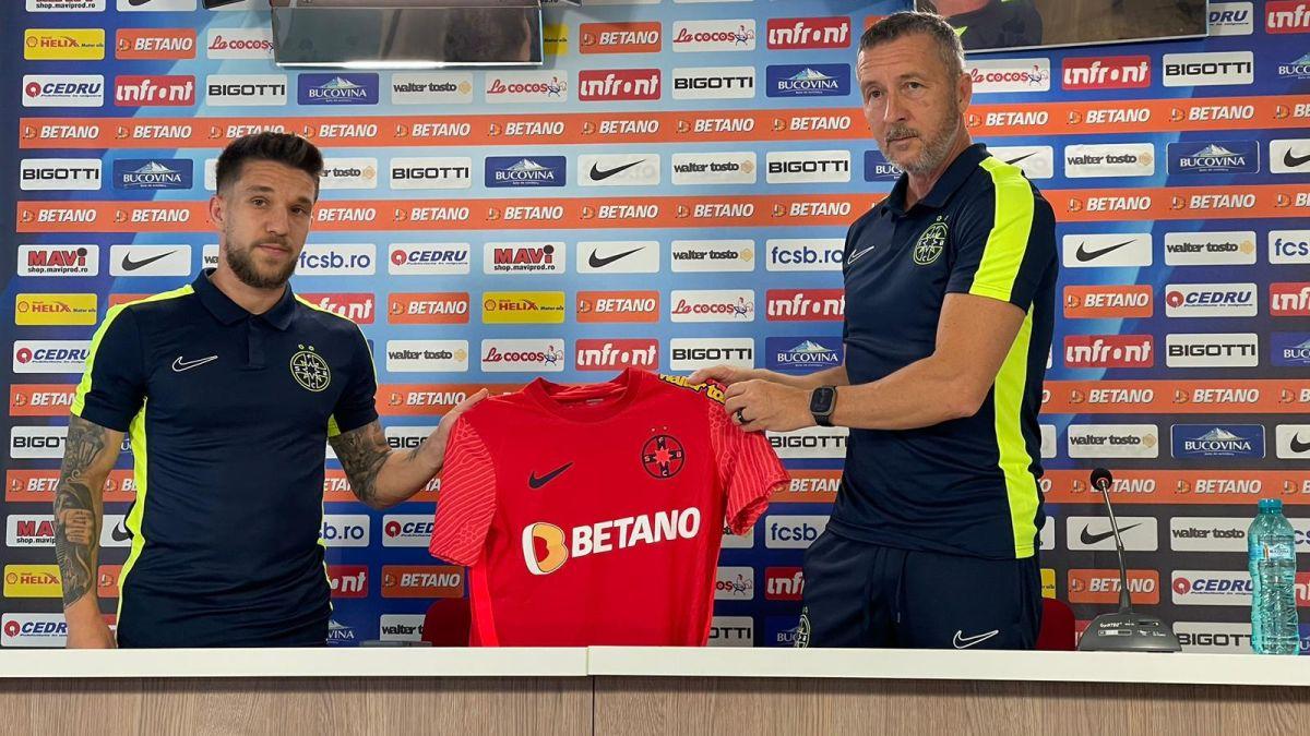 Alexandru Băluță, prezentat oficial la FCSB
